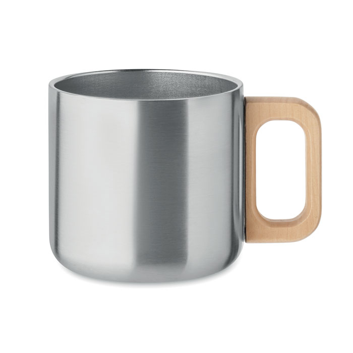 Mug publicitaire inox recyclé 350ml Acero Argent mat